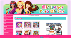 Desktop Screenshot of misjuegosparachicas.com
