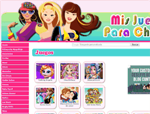 Tablet Screenshot of misjuegosparachicas.com